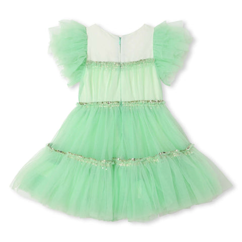 Billieblush Girls Green Tulle Dress