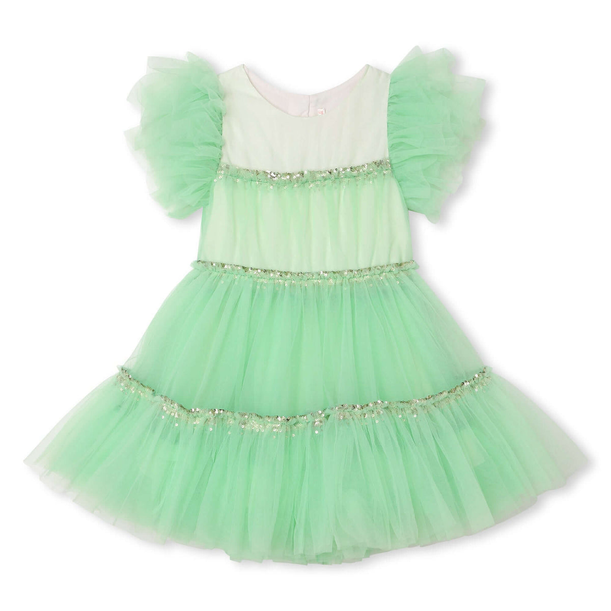 Billieblush Girls Green Tulle Dress