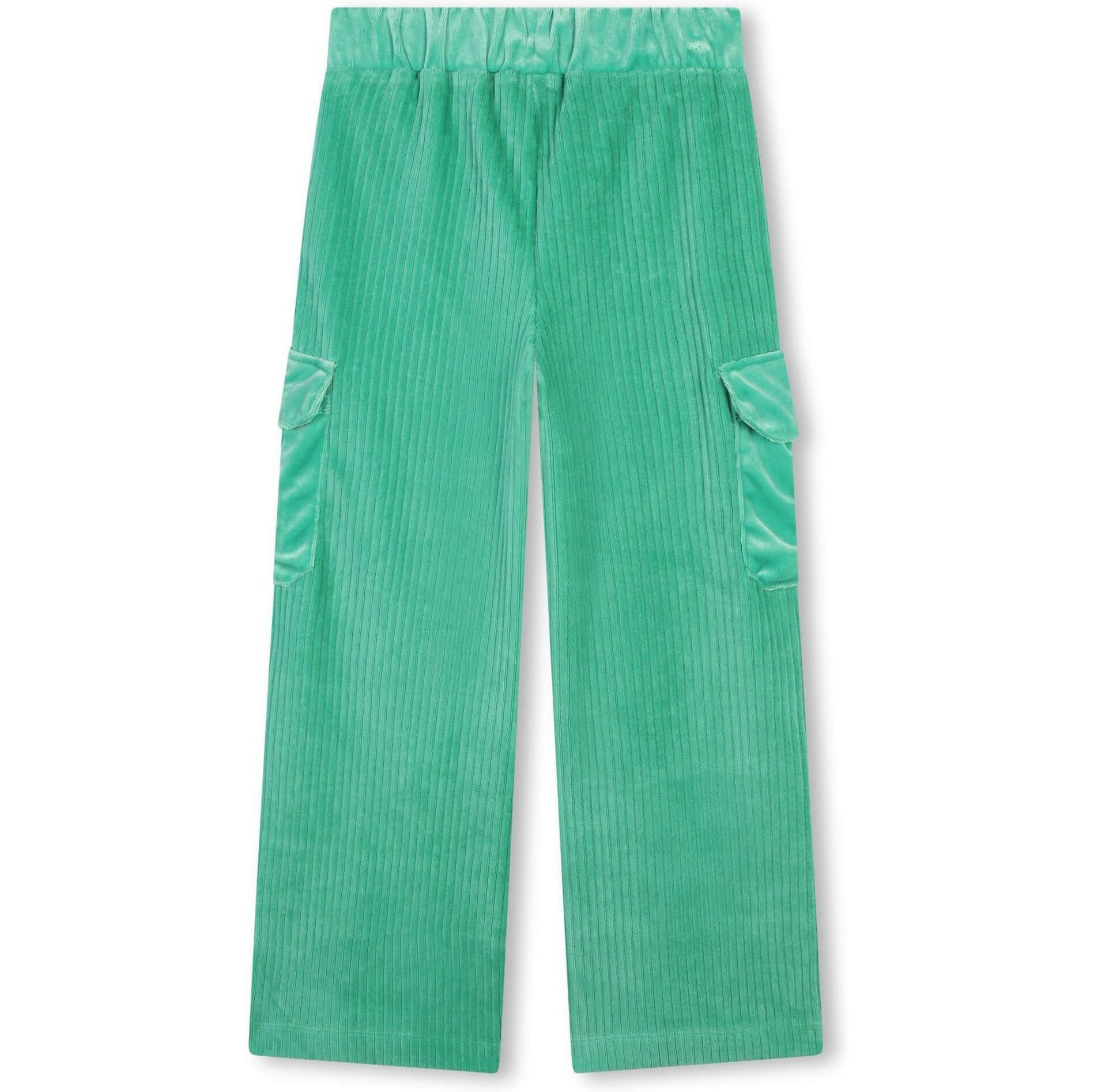 Billieblush Girls Green Velvet Trousers