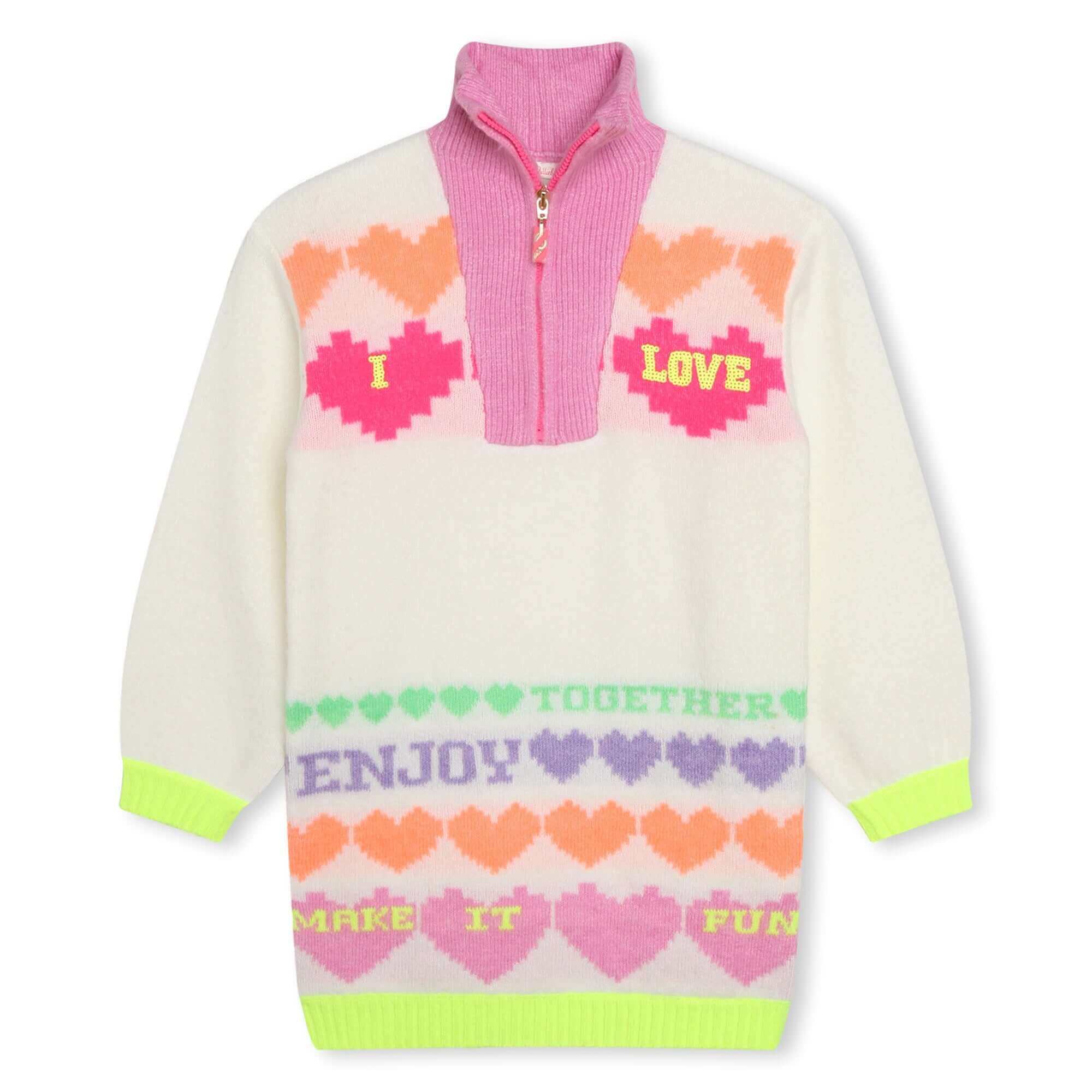 Billieblush Girls Knitted Love Dress