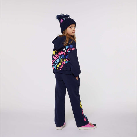 Billieblush Girls Navy Heart Hoody