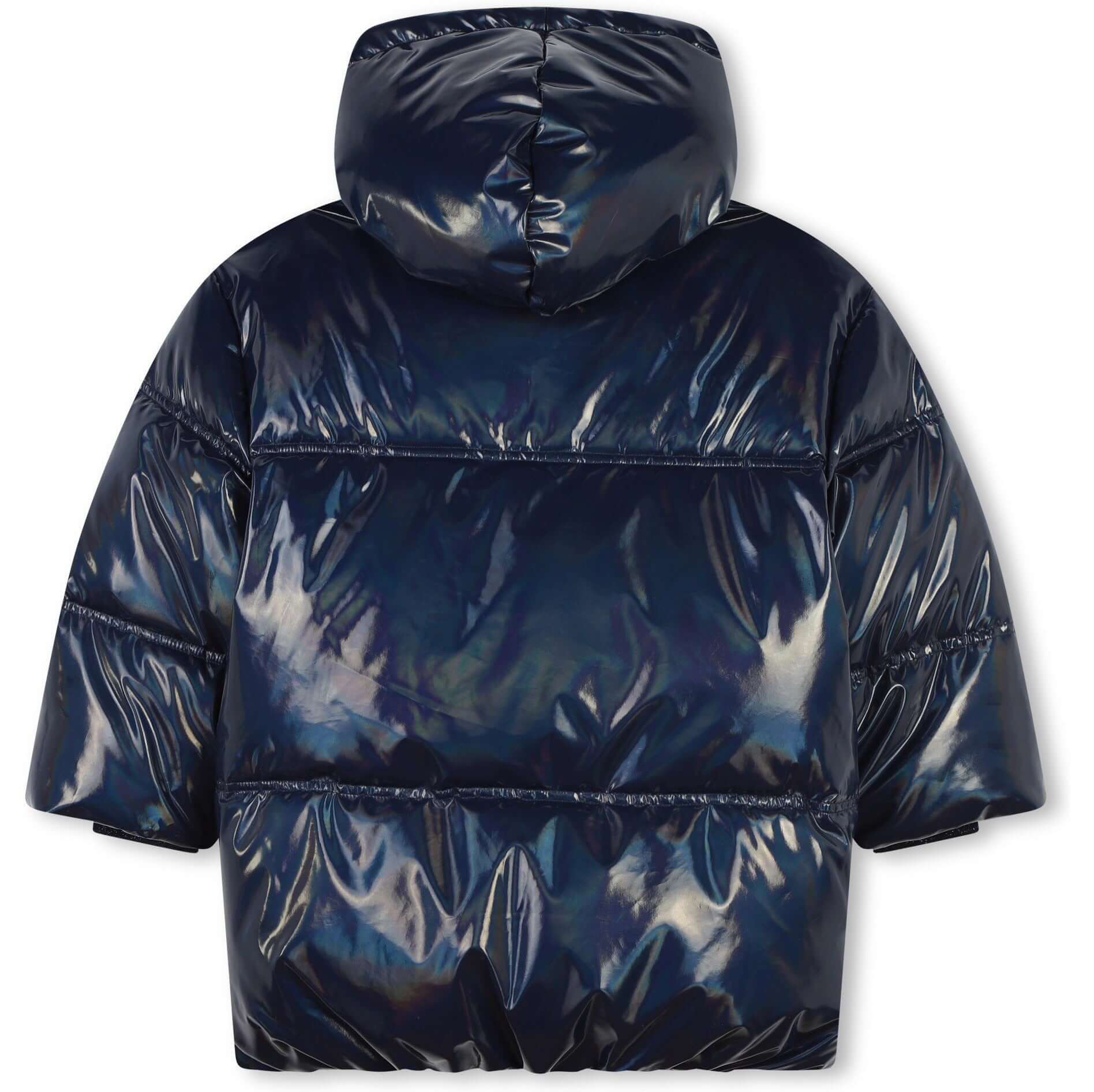 Girls Navy Puffer Coat