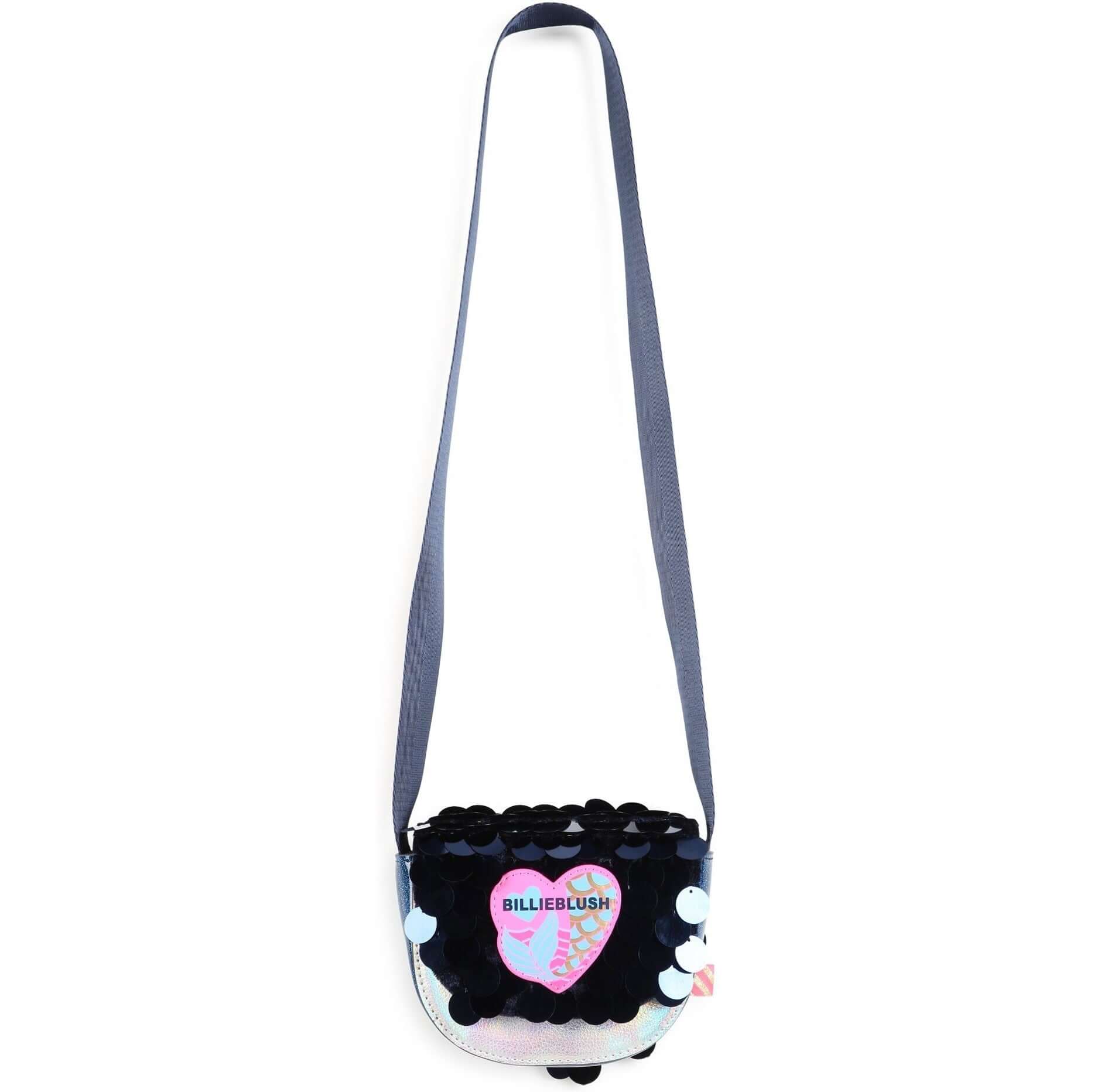 Billieblush Girls Navy Sequin Bag