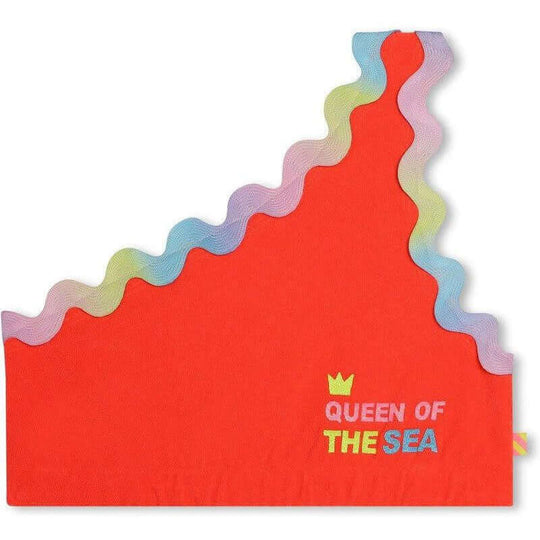 Girls Orange Queen Of The Sea Crop Top