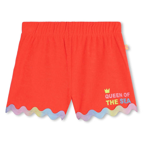 Billieblush Girls Orange Queen Of The Sea Shorts