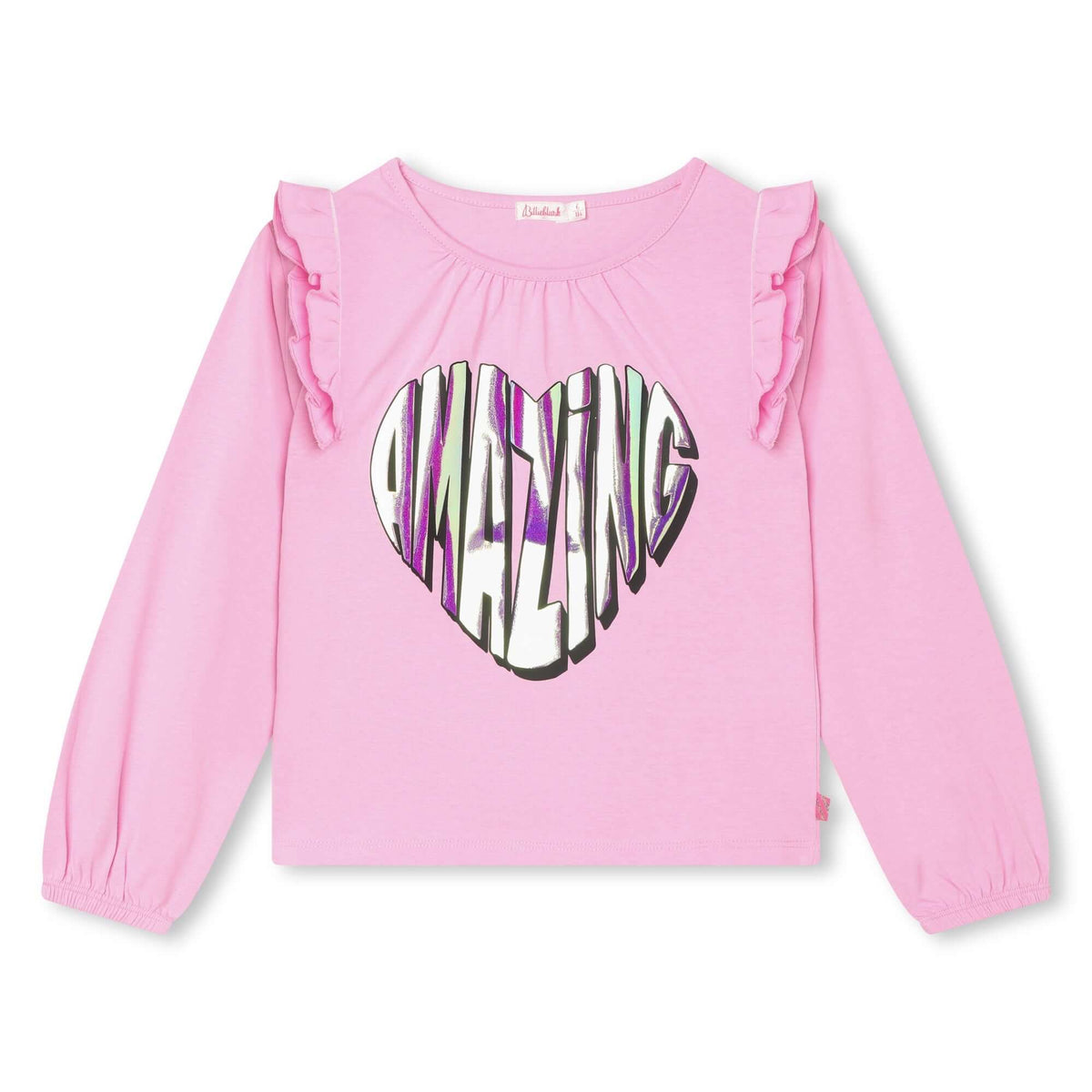 Billieblush Girls Pink Frill T-Shirt