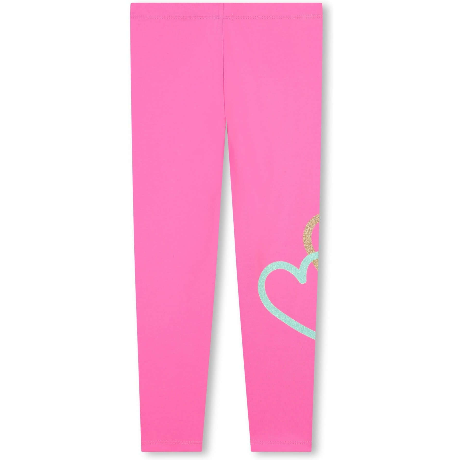 Billieblush Girls Pink Heart Leggings