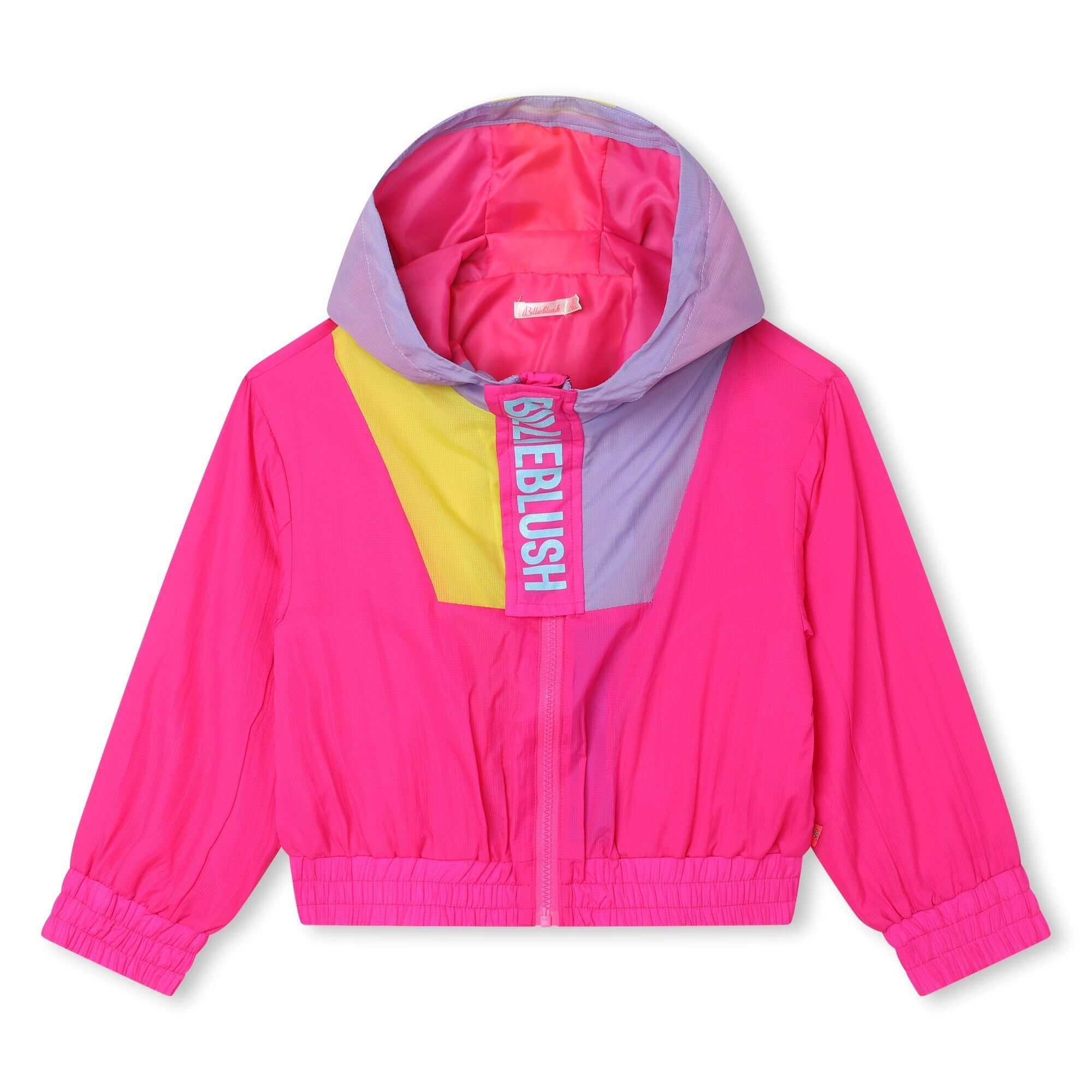 Billieblush Girls Pink Hooded Windbreaker