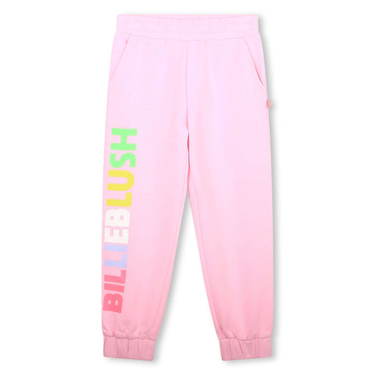 Girls Pink Logo Jogging Bottoms