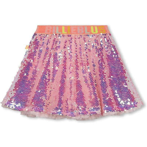 Billieblush Girls Pink Sequin Skirt