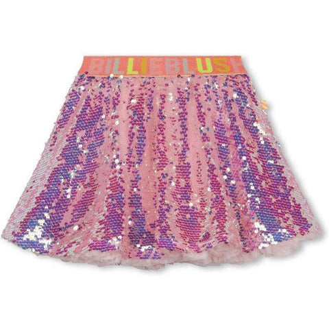 Billieblush Girls Pink Sequin Skirt