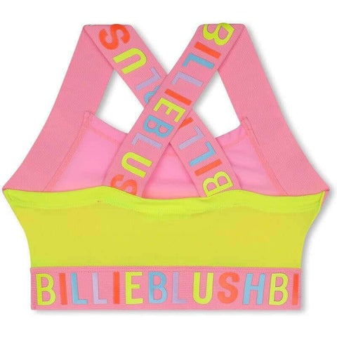 Billieblush Girls Pink Sport Logo Crop Top