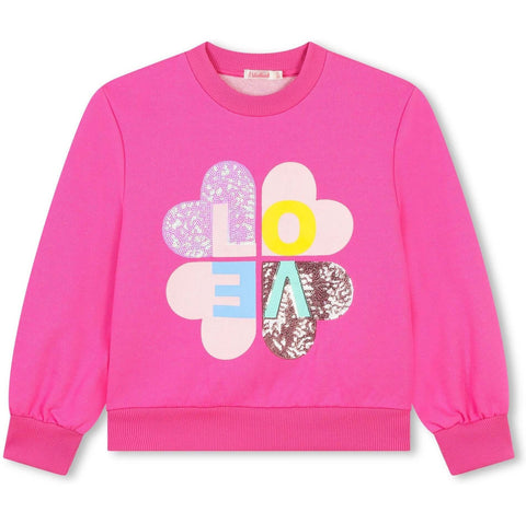 Billieblush Girls Pink Sweatshirt