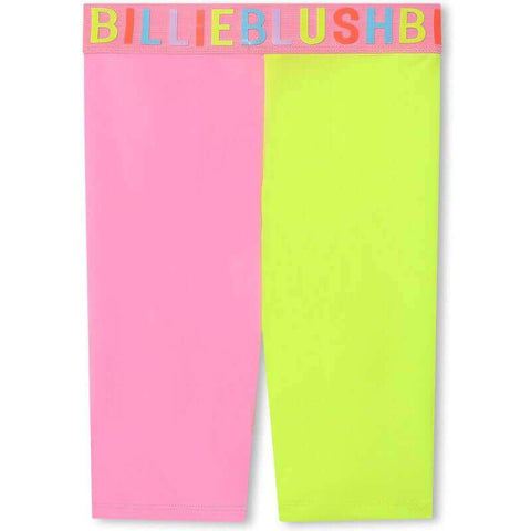 Billieblush Girls Pink & Yellow Cycling Shorts