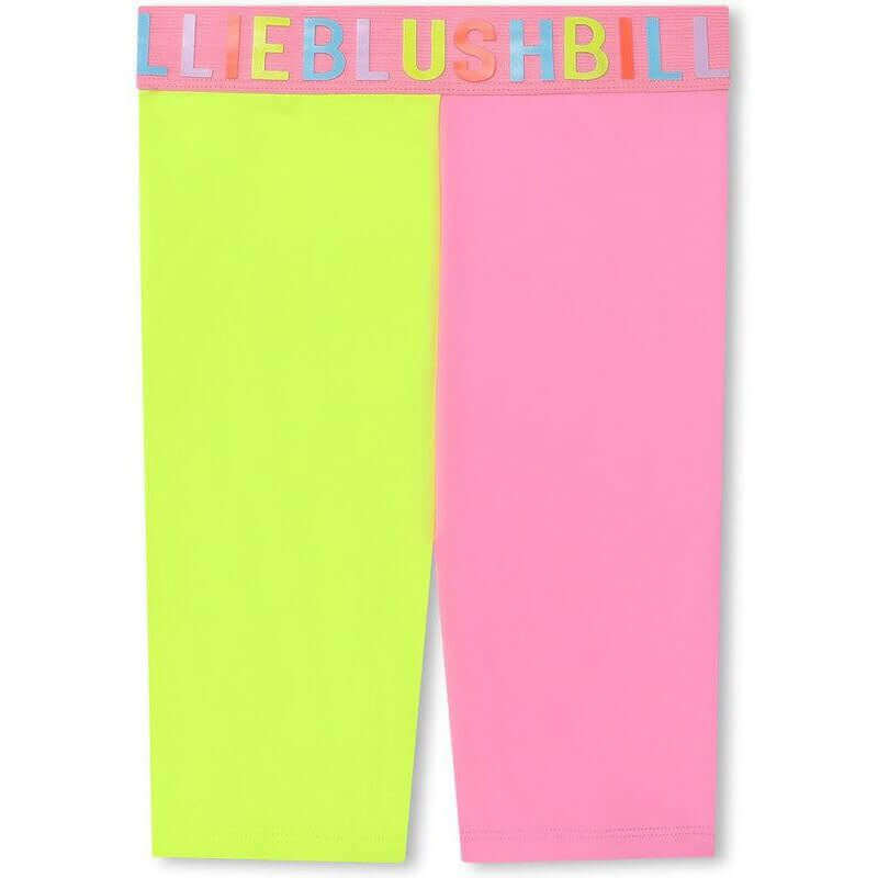 Billieblush Girls Pink & Yellow Cycling Shorts
