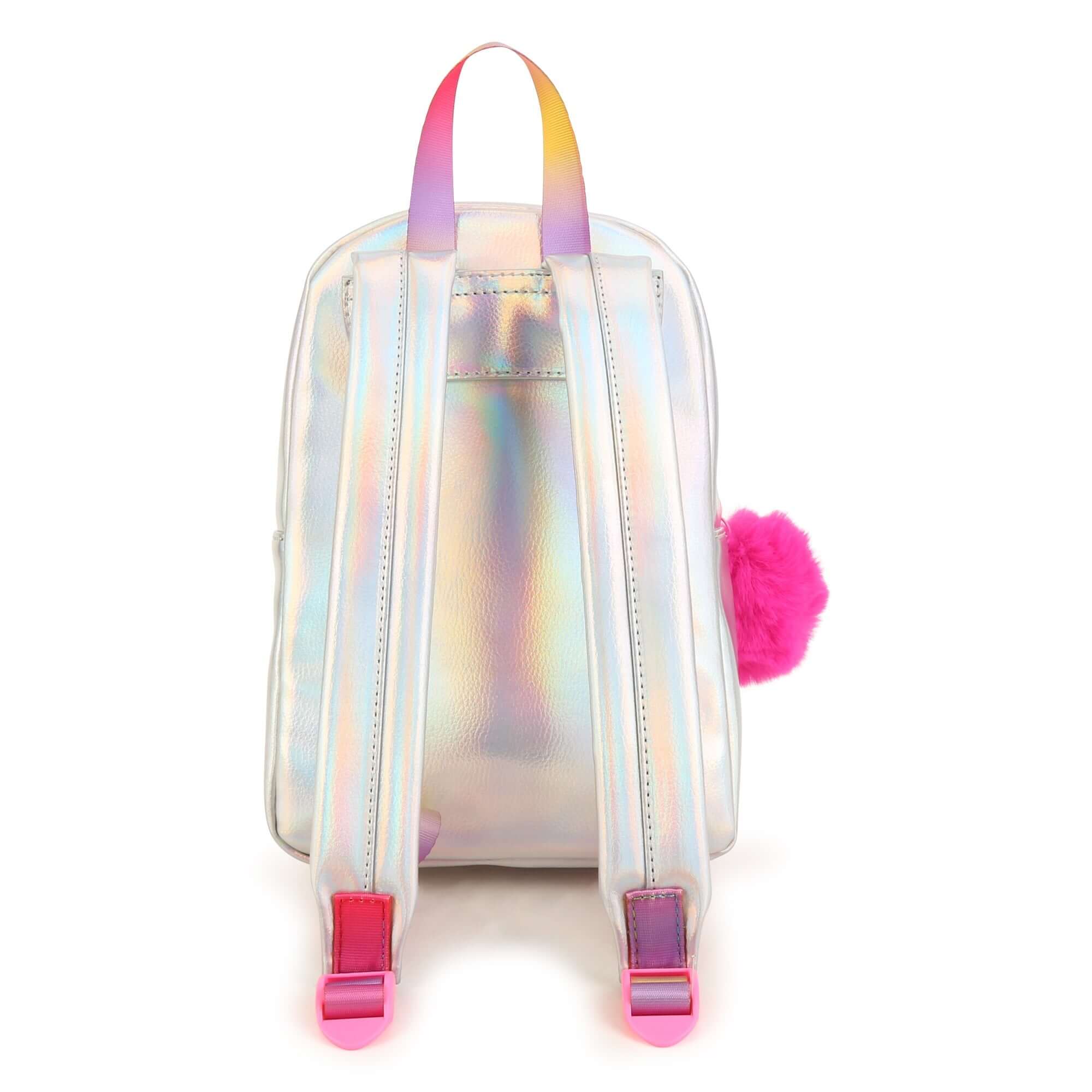 Billieblush Girls Silver Rainbow Backpack