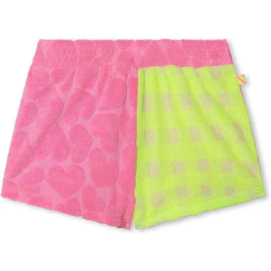 Girls Velour Heart Short
