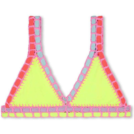 Girls Yellow Crochet Bikini
