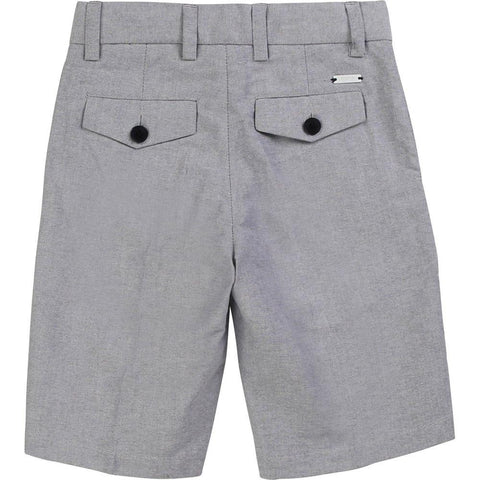 BOSS Boys Grey Cotton Shorts