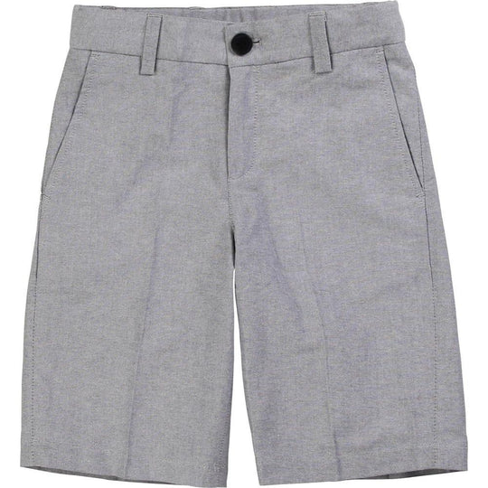 Boys Grey Cotton Shorts