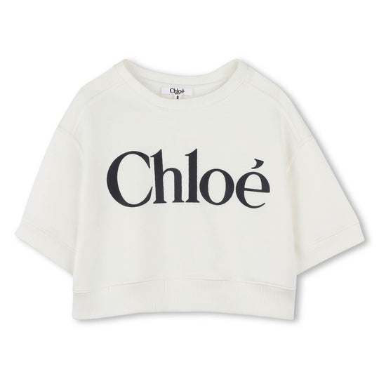 Girls Offwhite Logo Sweatshirt