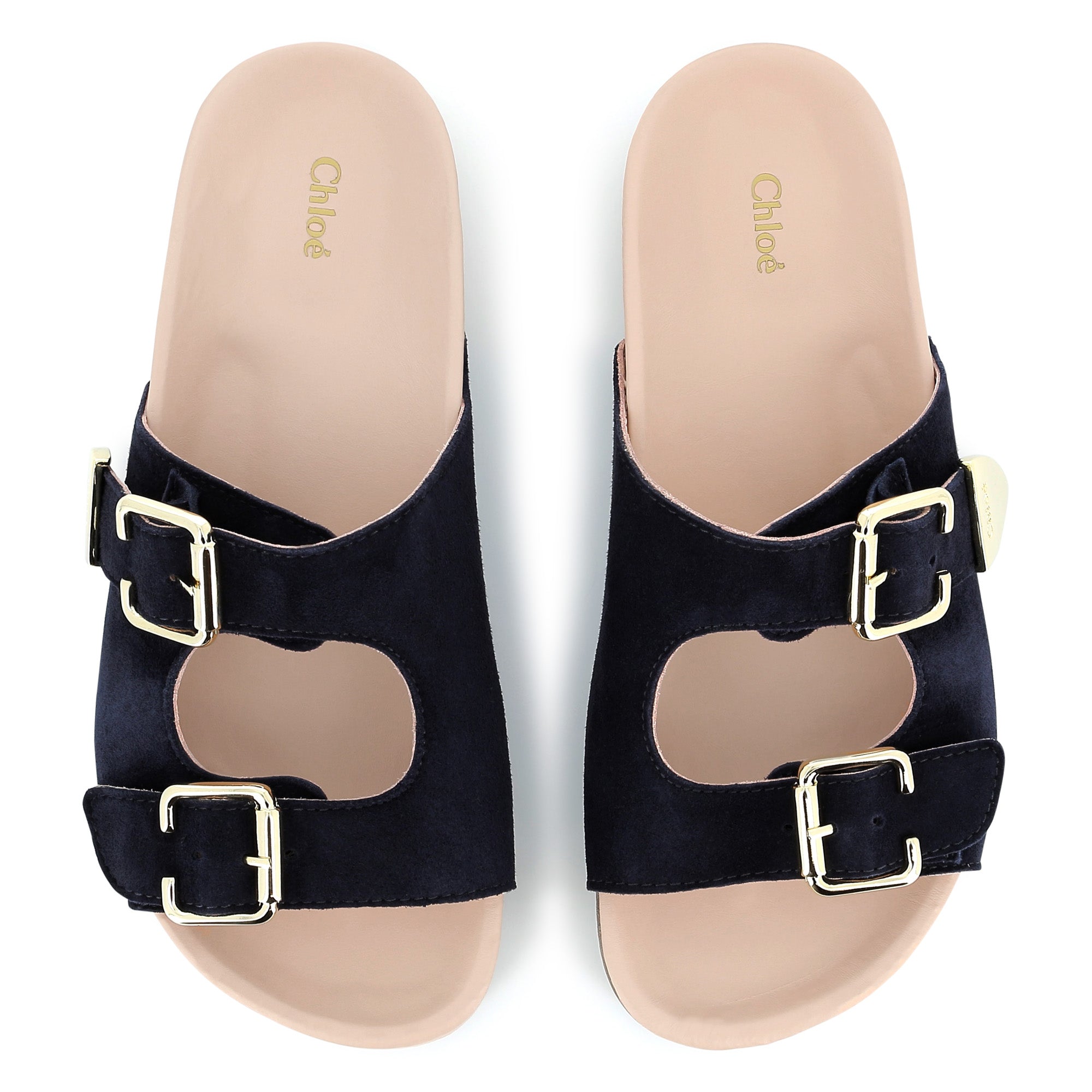 Chloe Girls Navy Sandals