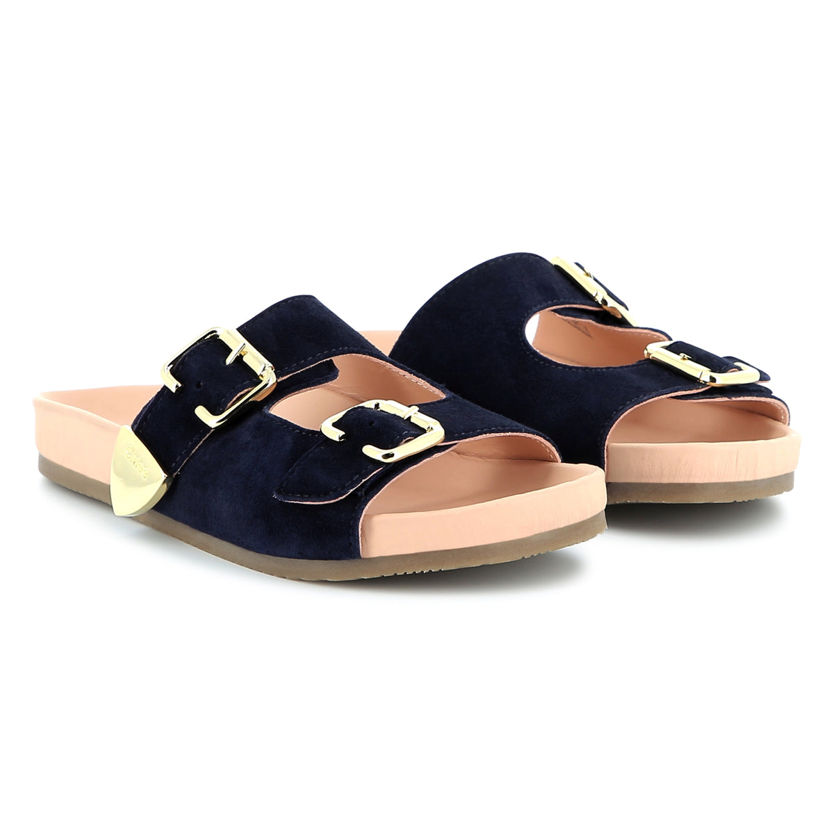 Chloe Girls Navy Sandals