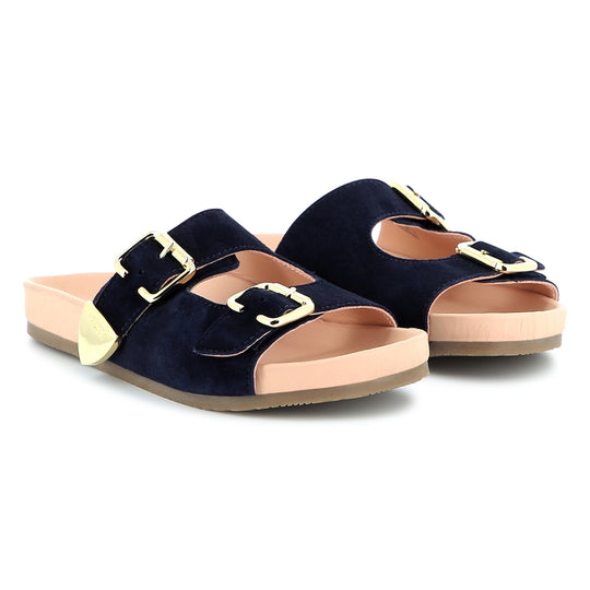 Girls Navy Sandals