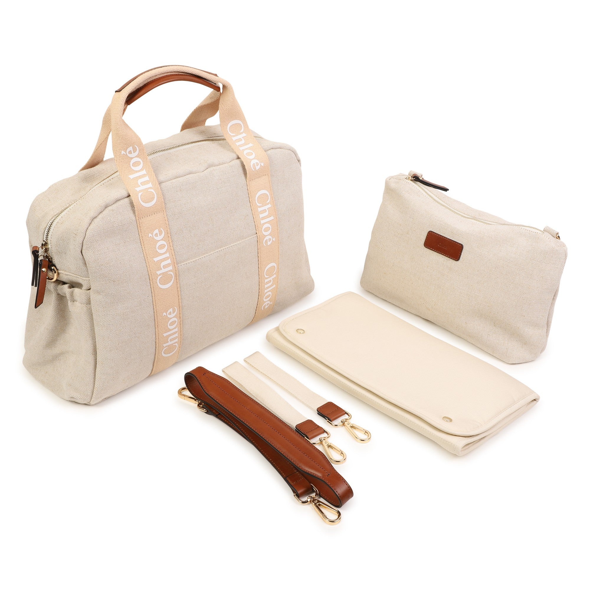 Chloe Beige Baby Changing Bag