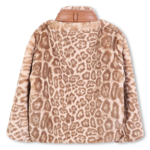 Chloe Girls Faux Fur Cheetah Jacket