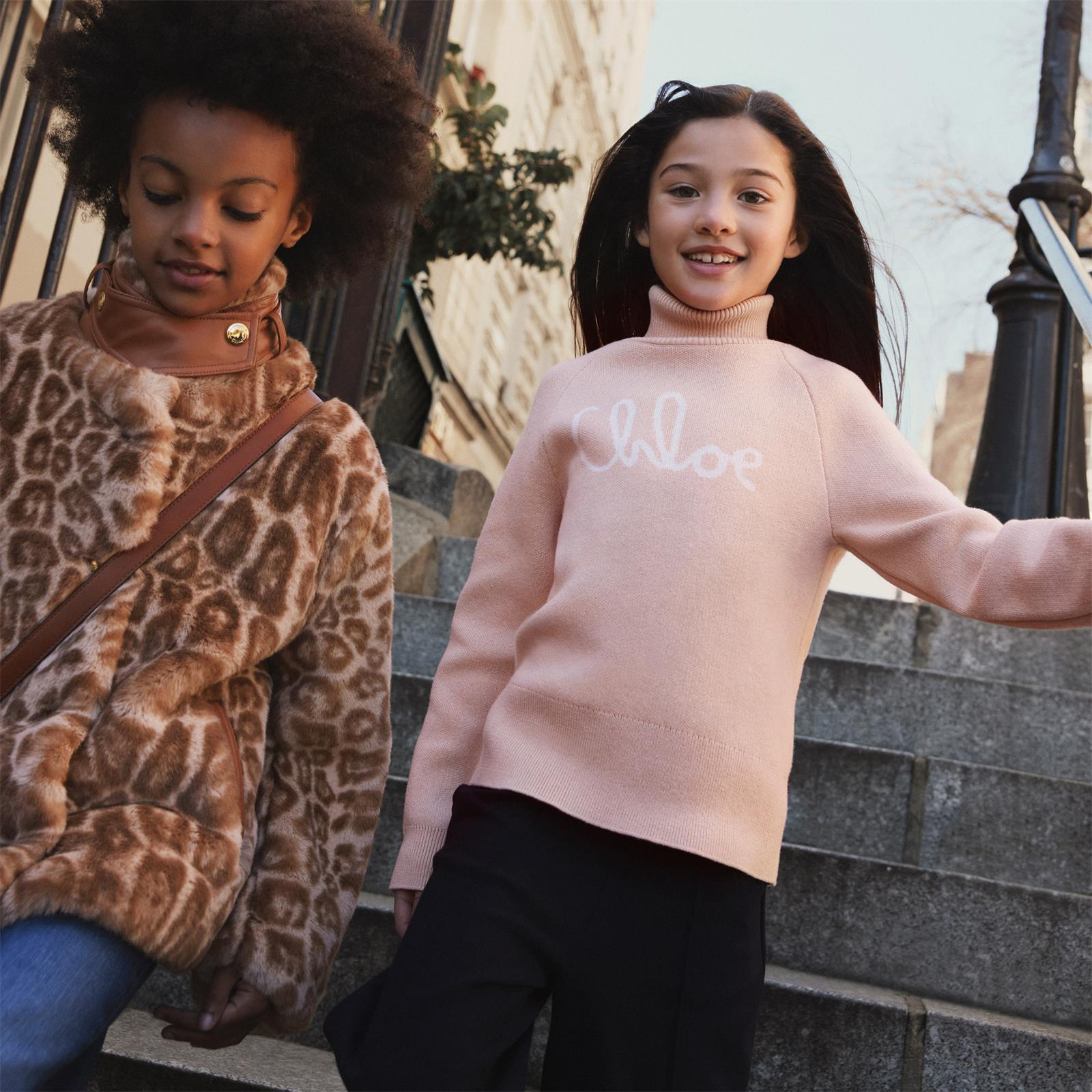 Chloe Girls Faux Fur Cheetah Jacket