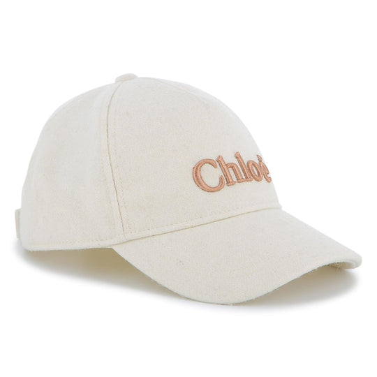 Girls Beige Logo Cap