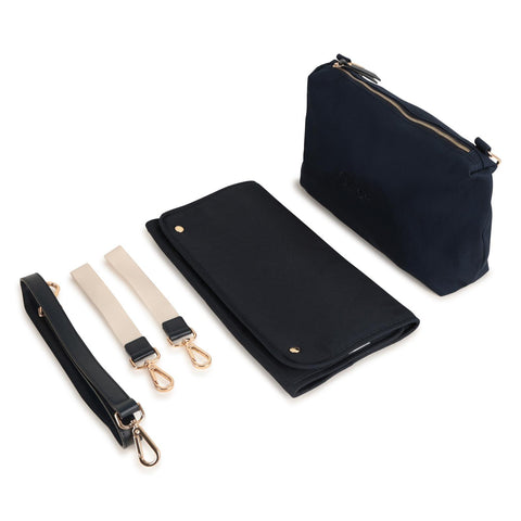 Chloe Navy Checked Baby Bag