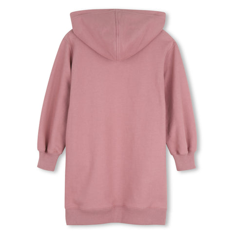 Girls Vintage Rose Hooded Heart Logo Dress