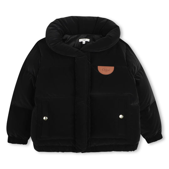 Girls Black Puffer Jacket