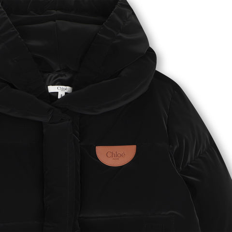 Girls Black Puffer Jacket