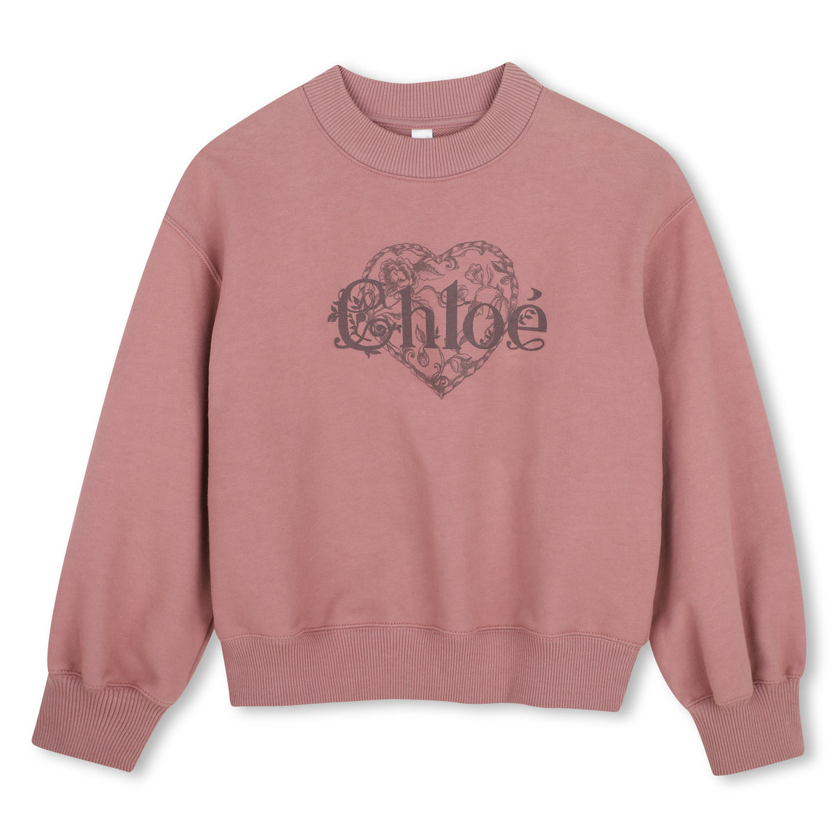 Girls Vintage Rose Heart Logo Sweatshirt