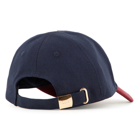 Girls Navy Logo Cap