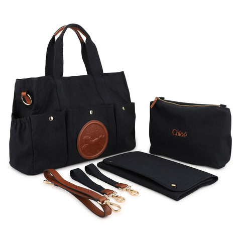 Girls Navy Changing Bag