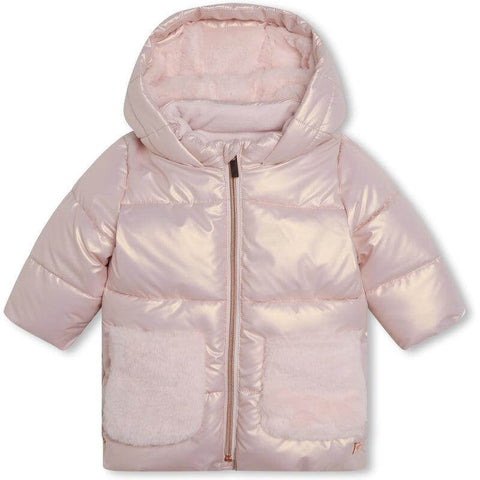 Carrement Beau Girls Pink Puffer Jacket