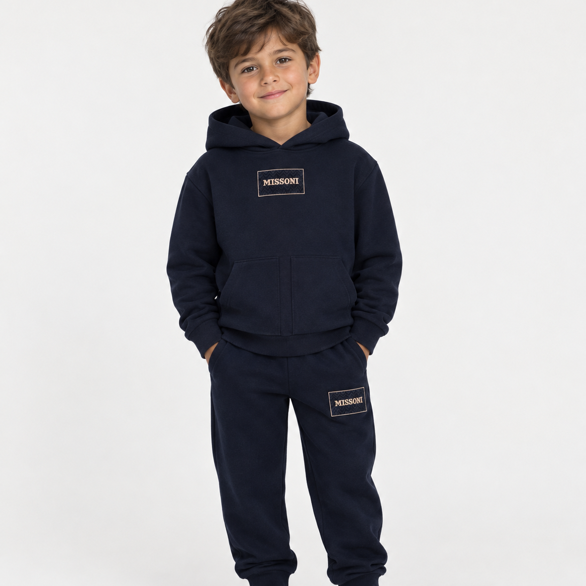 Missoni Boys Navy Logo Tracksuit
