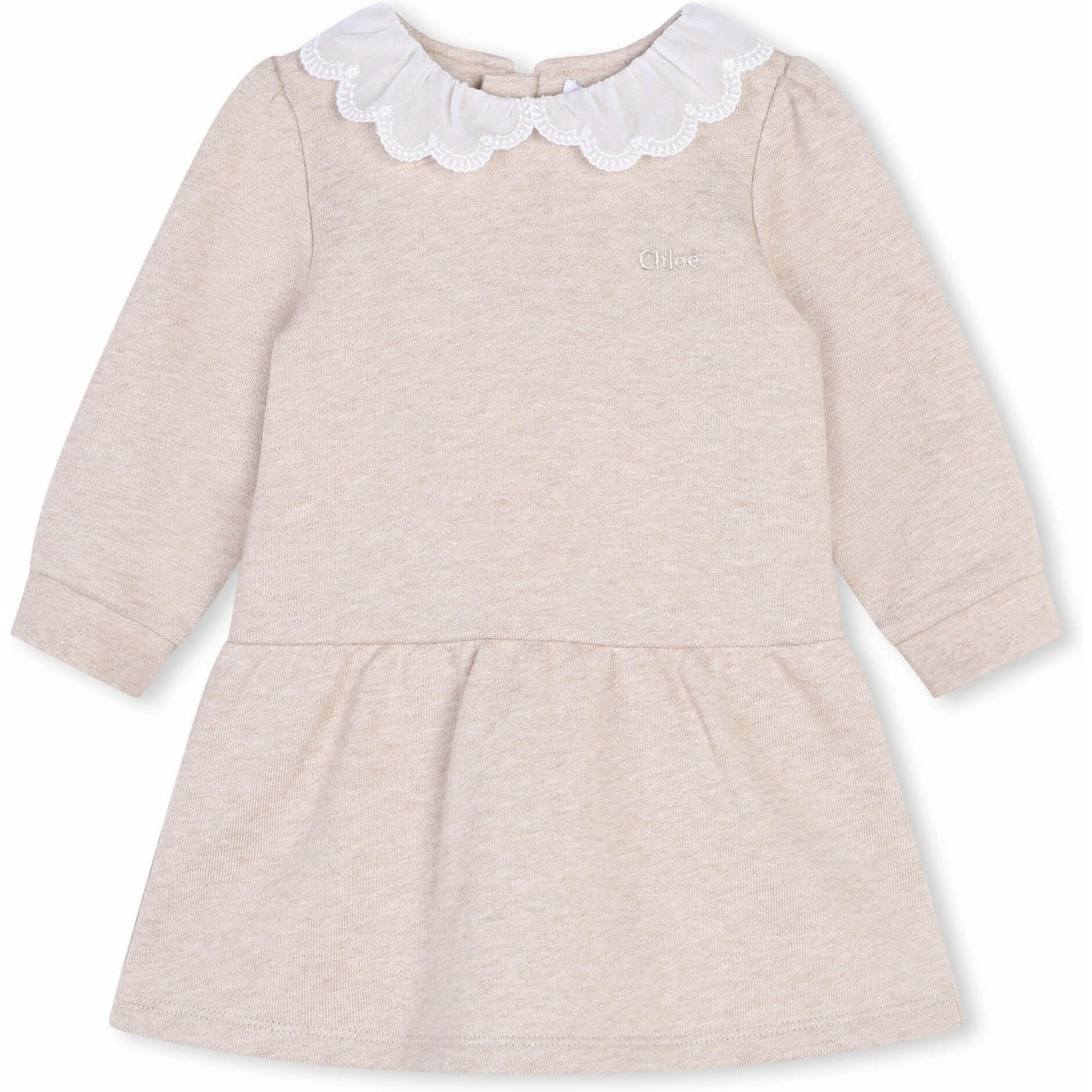 Chloe Baby Girls Organic Beige Dress