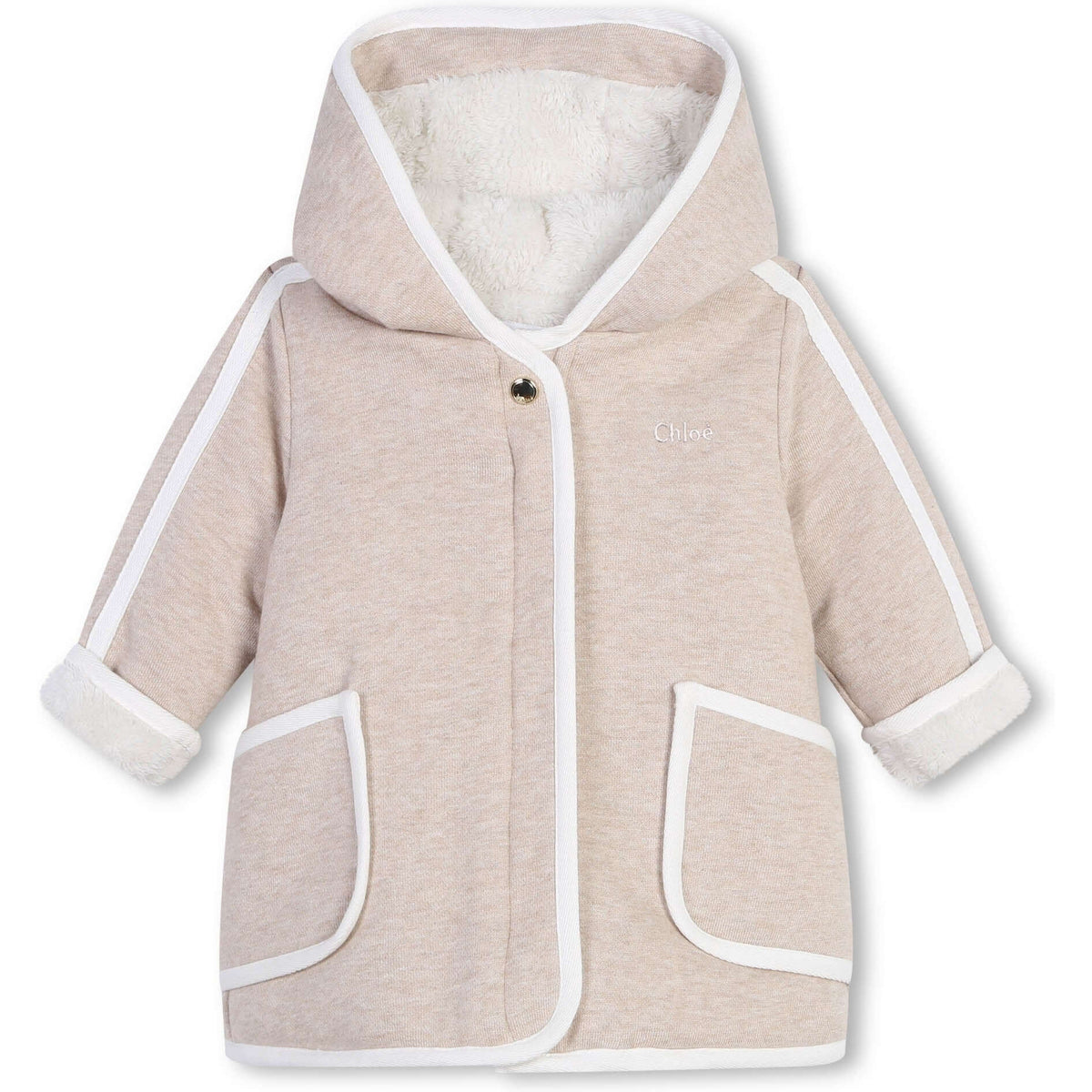 Chloe Baby Girls Organic Cotton Faux Coat