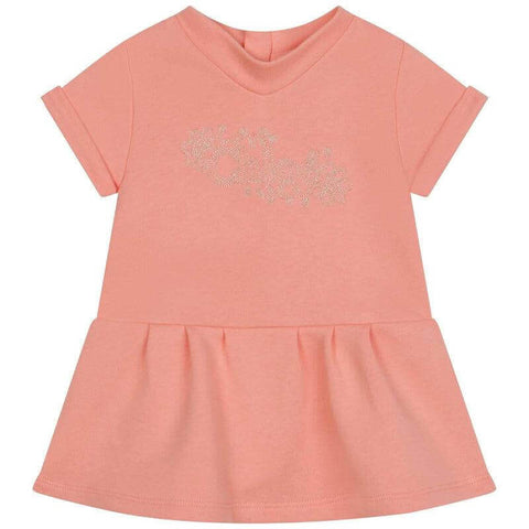 Chloe Baby Girls Peach Dress