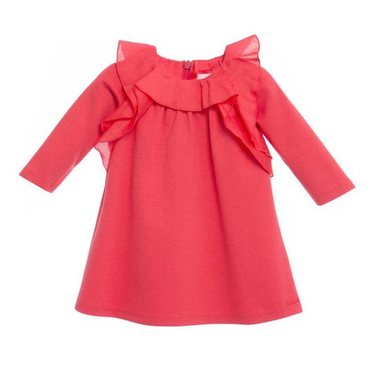Baby Girls Red Ruffle Dress