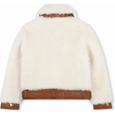 Chloe Girls Faux Fur Bomber Jacket