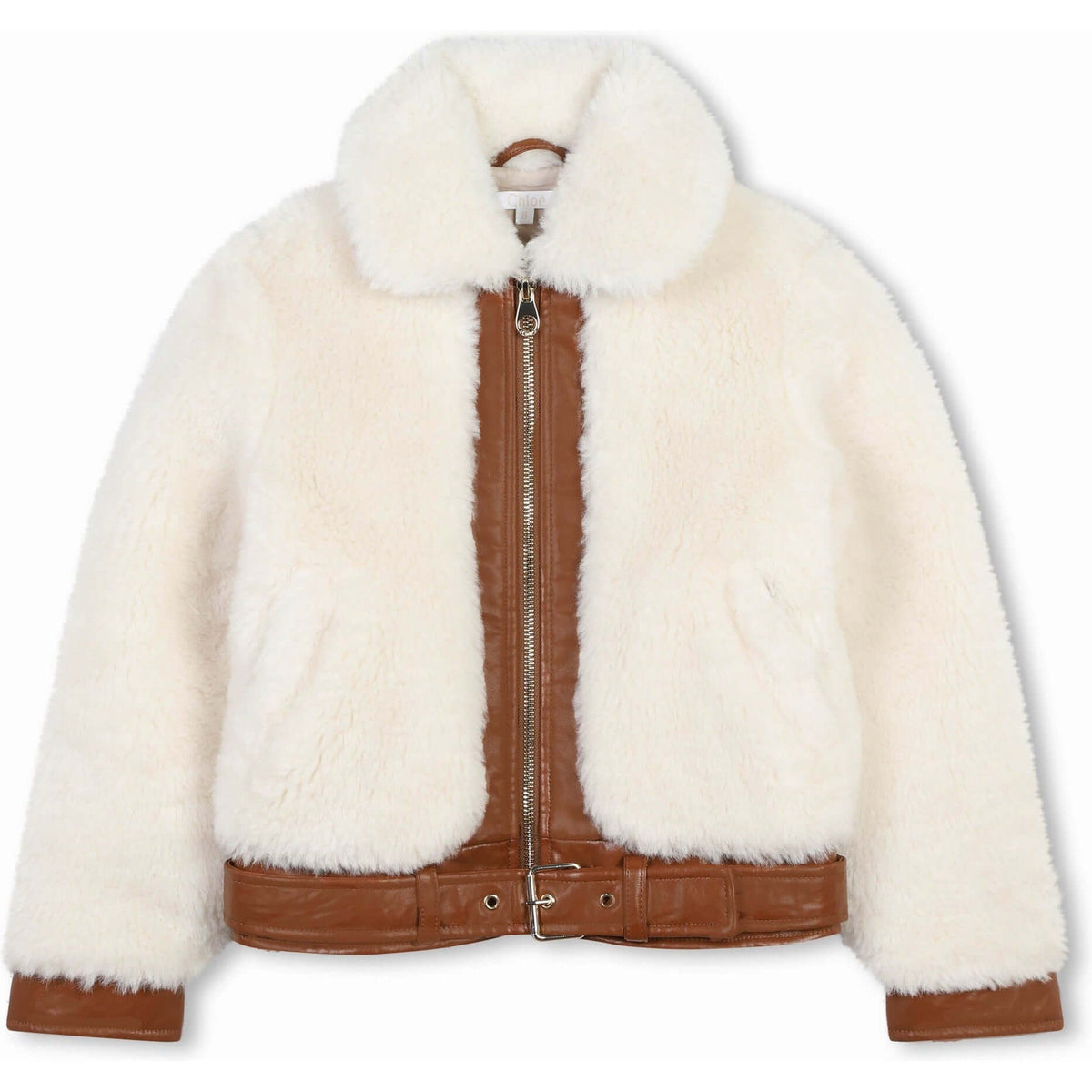 Chloe Girls Faux Fur Bomber Jacket