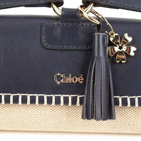 Chloe Girls Navy Leather Belt Bum Bag