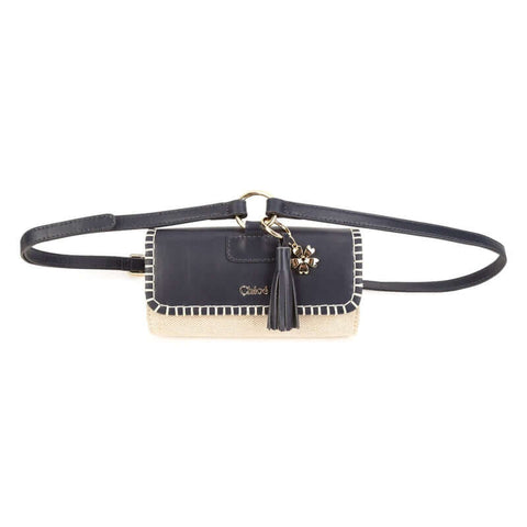 Chloe Girls Navy Leather Belt Bum Bag