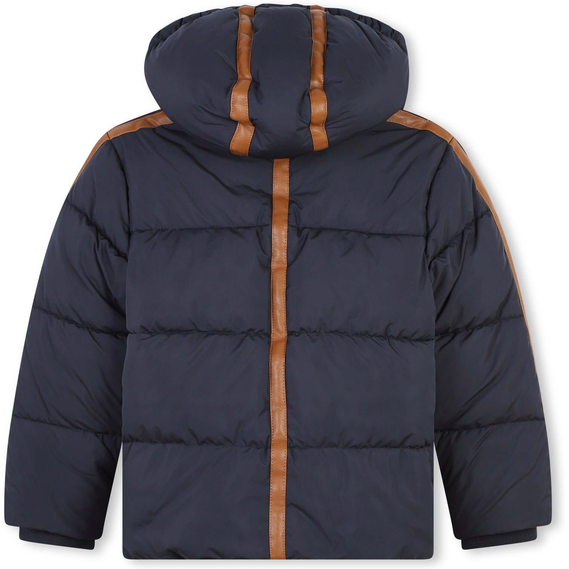 Chloe Girls Navy Quilted Puffer Coat